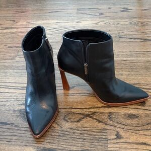 Vince Camuto Black Heeled Ankle Boots